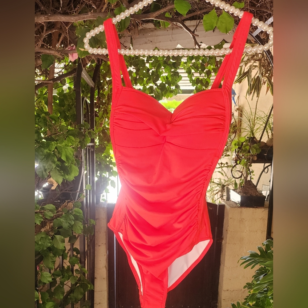 NIPTUCK SWIM One Piece Red Swimsuit - NWOT!!